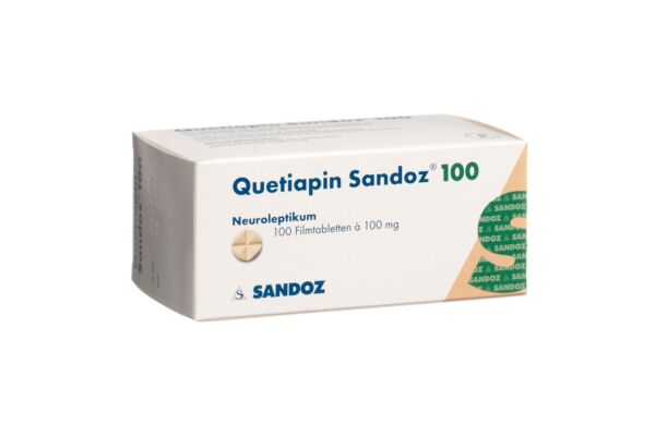 Quétiapine Sandoz cpr pell 100 mg 100 pce