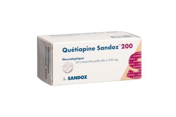 Quetiapin Sandoz Filmtabl 200 mg 60 Stk