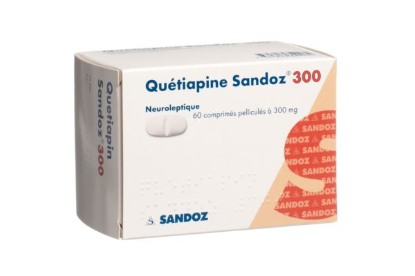 Quétiapine Sandoz cpr pell 300 mg 60 pce