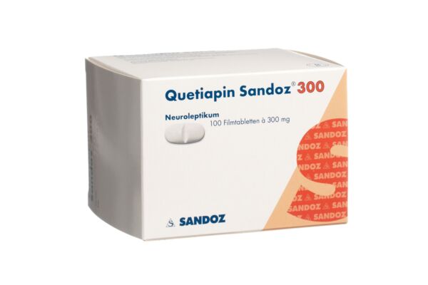 Quetiapin Sandoz Filmtabl 300 mg 100 Stk