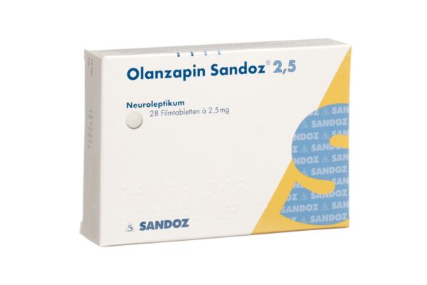 Olanzapine Sandoz cpr pell 2.5 mg 28 pce