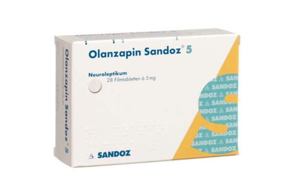 Olanzapine Sandoz cpr pell 5 mg 28 pce