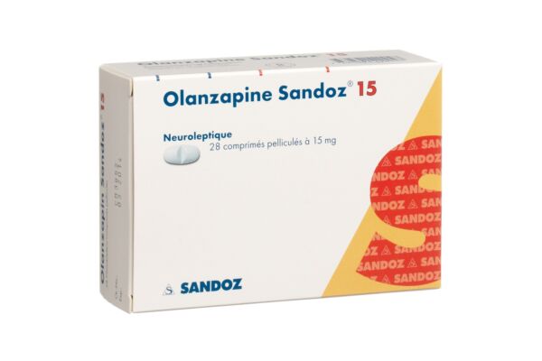 Olanzapine Sandoz cpr pell 15 mg 28 pce