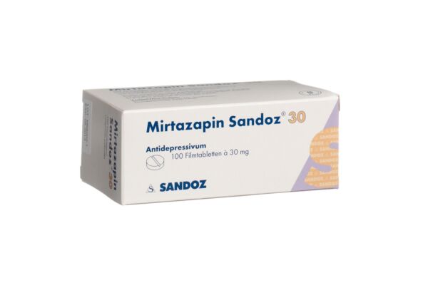 Mirtazapin Sandoz Filmtabl 30 mg 100 Stk
