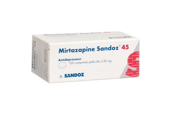 Mirtazapin Sandoz Filmtabl 45 mg 100 Stk