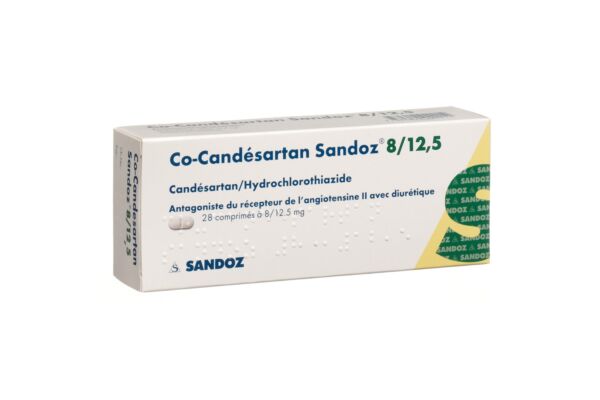 Co-Candésartan Sandoz cpr 8/12.5 mg 28 pce