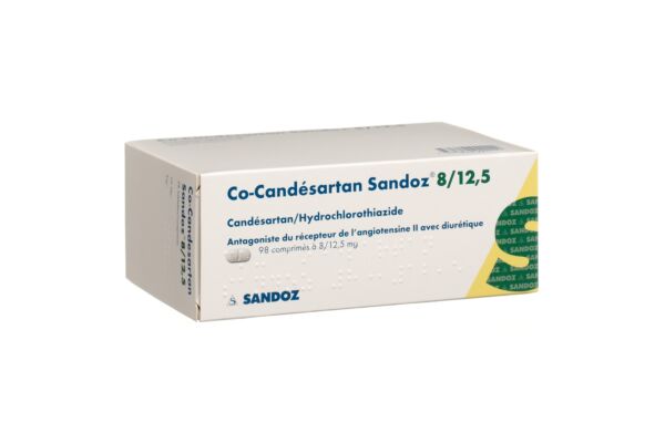 Co-Candésartan Sandoz cpr 8/12.5 mg 98 pce