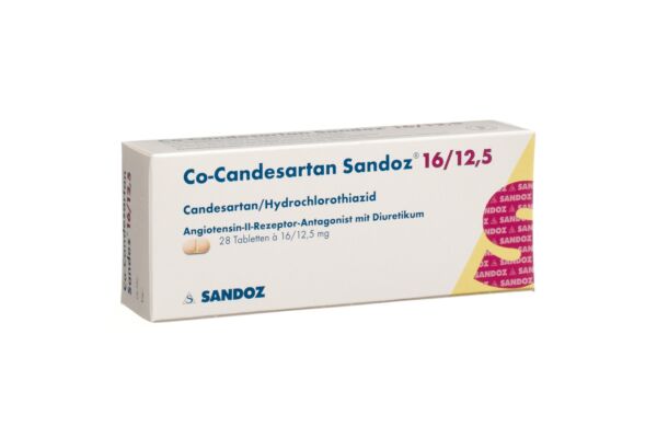 Co-Candesartan Sandoz Tabl 16/12.5 mg 28 Stk