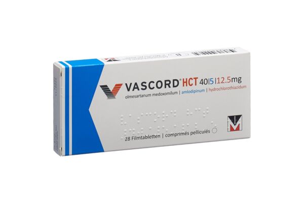 Vascord HCT cpr pell 40/5/12.5 mg 28 pce