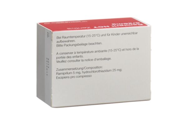 Ramipril HCT Zentiva cpr 5/25 mg 100 pce