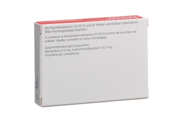 Ramipril HCT Zentiva Tabl 2.5/12.5 mg 20 Stk
