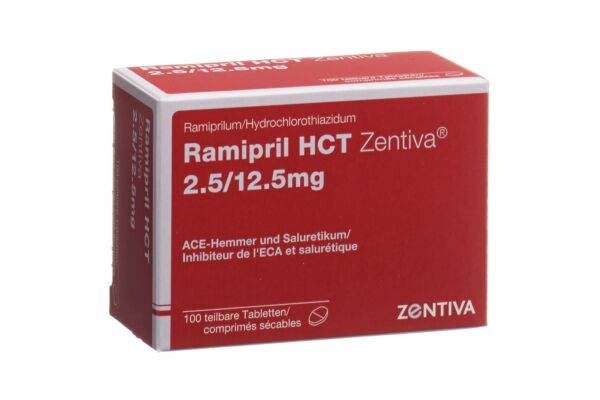 Ramipril HCT Zentiva Tabl 2.5/12.5 mg 100 Stk