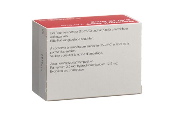 Ramipril HCT Zentiva Tabl 2.5/12.5 mg 100 Stk