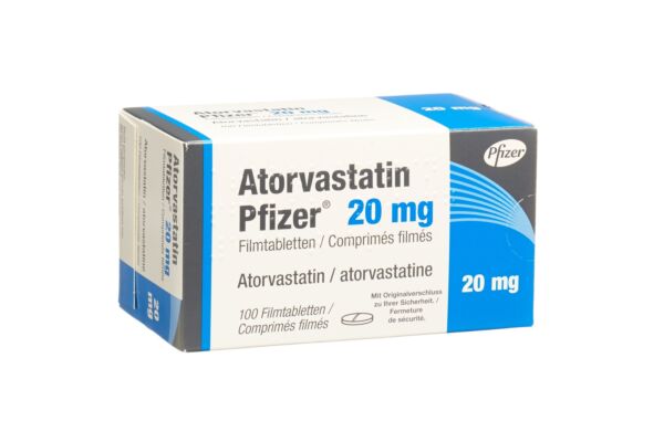Atorvastatin Pfizer cpr pell 20 mg 100 pce
