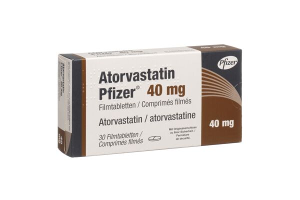 Atorvastatin Pfizer Filmtabl 40 mg 30 Stk