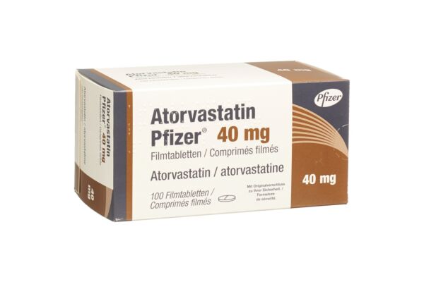 Atorvastatin Pfizer cpr pell 40 mg 100 pce