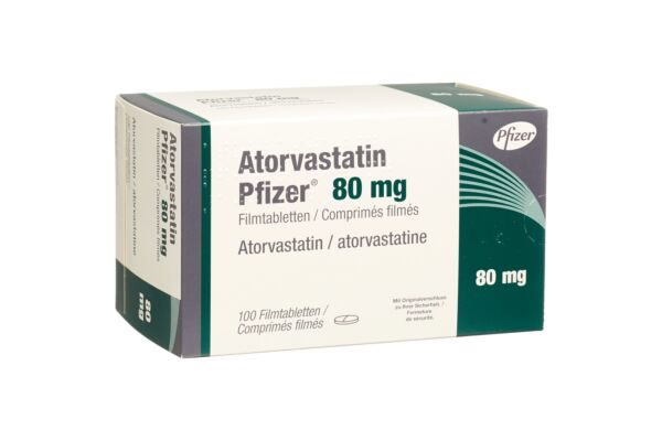 Atorvastatin Pfizer cpr pell 80 mg 100 pce