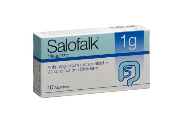 Salofalk supp 1 g 10 pce