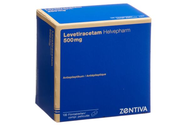 Levetiracetam Helvepharm Filmtabl 500 mg 100 Stk