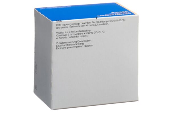 Levetiracetam Helvepharm cpr pell 500 mg 100 pce