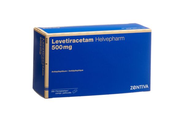 Levetiracetam Helvepharm Filmtabl 500 mg 200 Stk