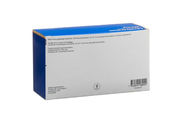 Levetiracetam Helvepharm Filmtabl 500 mg 200 Stk