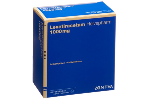 Levetiracetam Helvepharm cpr pell 1000 mg 100 pce