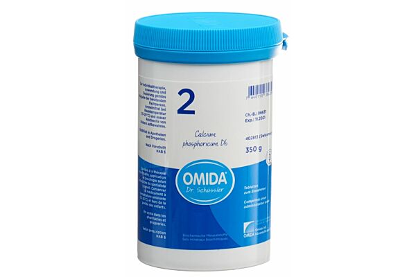 Omida Schüssler no2 calcium phosphoricum cpr 6 D bte 350 g