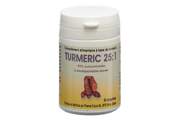 PharmaFutura TURMERIC 25:1 Tabl 250 mg Ds 60 Stk
