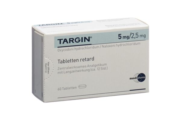 Targin cpr ret 5 mg/2.5 mg 60 pce