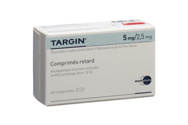 Targin cpr ret 5 mg/2.5 mg 60 pce