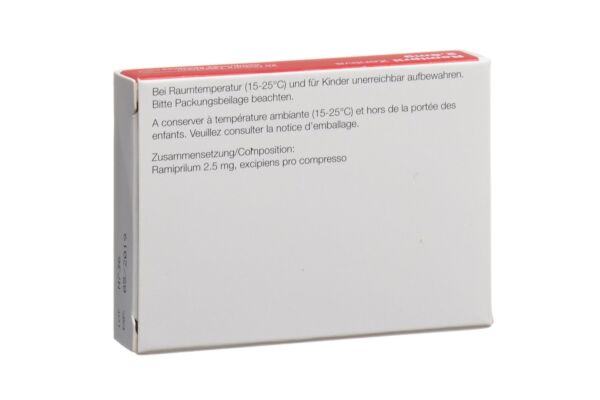 Ramipril Zentiva Tabl 2.5 mg 20 Stk
