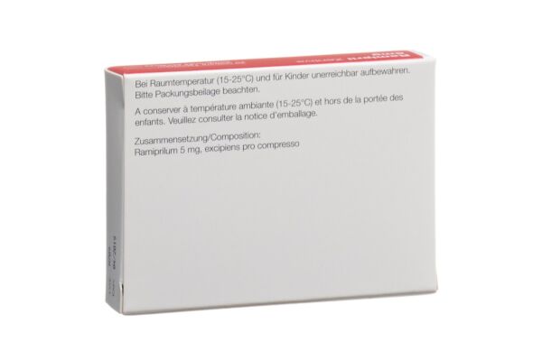Ramipril Zentiva Tabl 5 mg 20 Stk