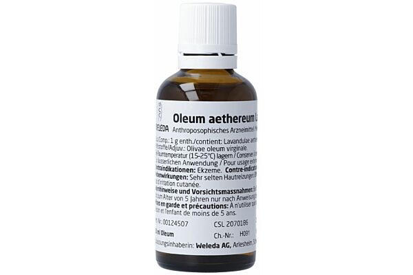 Weleda oleum aethereum lavendulae huile 10 % fl 50 ml