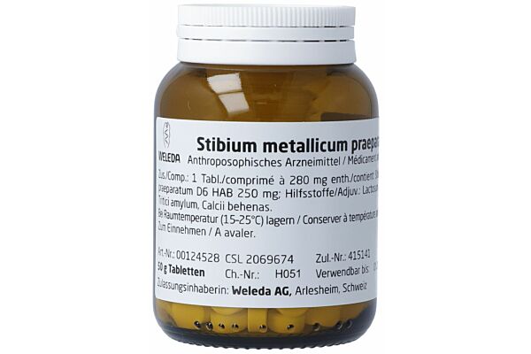 Weleda Stibium metallicum praeparatum Tabl D 6 50 g