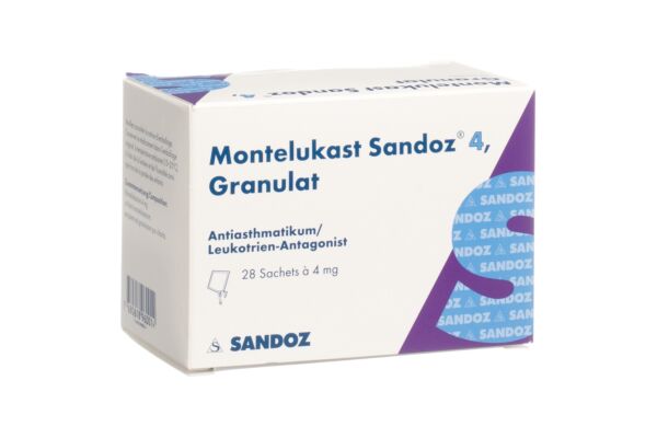 Montelukast Sandoz Gran 4 mg Btl 28 Stk