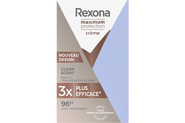 Rexona déo crème Maximum Protection Clean Fresh 45 ml