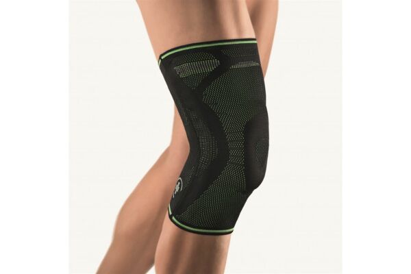 Bort StabiloGen sport bandage de genou 5+ noir/vert