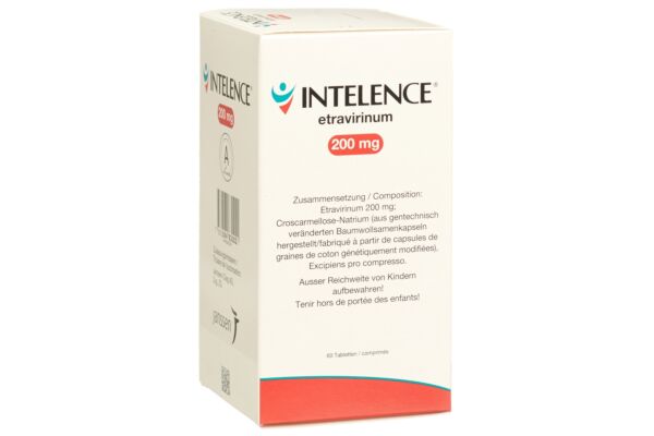 Intelence cpr 200 mg bte 60 pce