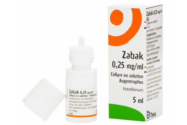 Zabak Gtt Opht 0.25 mg/ml Fl 5 ml
