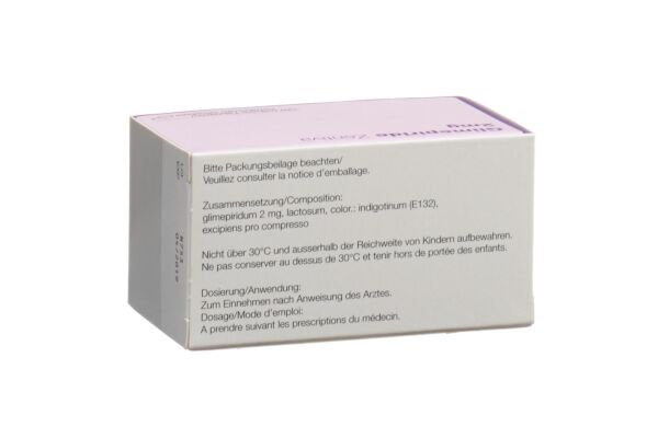 Glimepiride Zentiva Tabl 2 mg 120 Stk