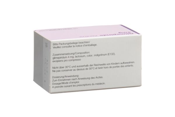 Glimepiride Zentiva Tabl 4 mg 120 Stk