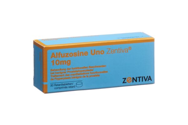 Alfuzosine Uno Zentiva Ret Tabl 10 mg 30 Stk