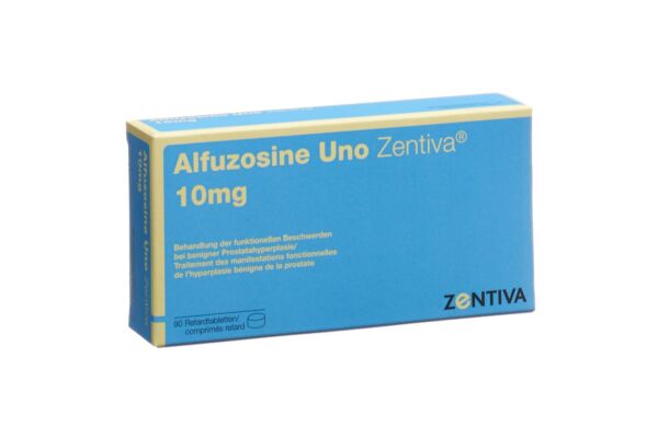 Alfuzosine Uno Zentiva Ret Tabl 10 mg 90 Stk