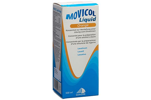 Movicol Liquid Trink Lös Orange Fl 500 ml