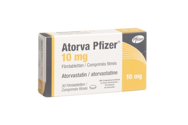 Atorva Pfizer Filmtabl 10 mg 30 Stk