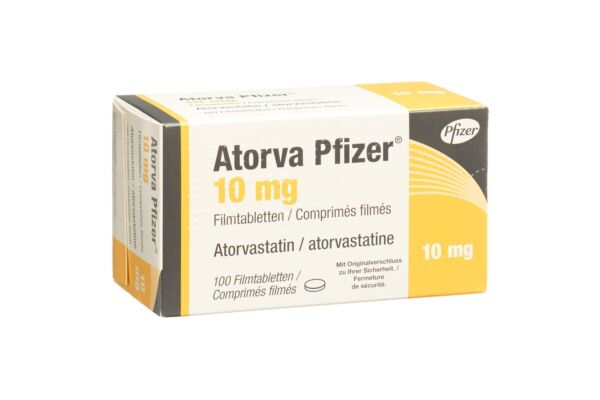 Atorva Pfizer cpr pell 10 mg 100 pce
