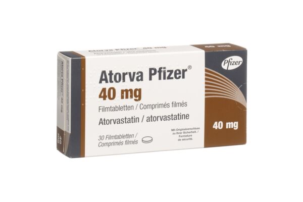 Atorva Pfizer cpr pell 40 mg 30 pce