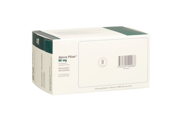 Atorva Pfizer Filmtabl 80 mg 100 Stk