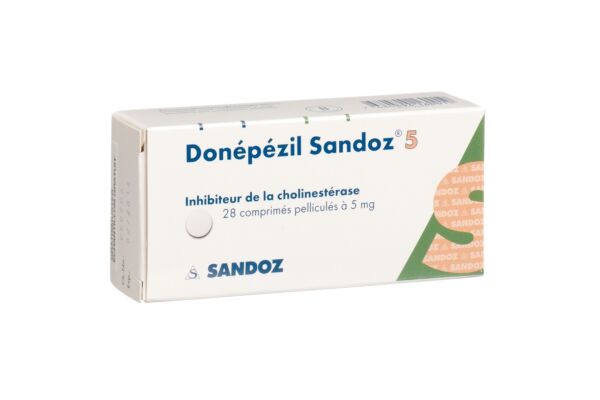 Donépézil Sandoz cpr pell 5 mg 28 pce